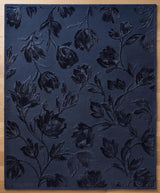 Hand Tufted Floral Wool Area Rug, Raised Botanical Carved Design