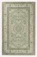 Traditional Hand-Tufted Wool Area Rug, Floral Medallion Design