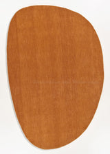 Modern Irregular Oval Rug – Hand-Tufted from New Zealand Wool with Soft and Cozy Feel
