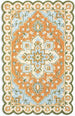 Traditional Hand-Tufted Wool Rug – Vintage Floral Medallion Pattern