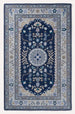 Traditional Hand-Tufted Wool Area Rug, Floral Medallion Design