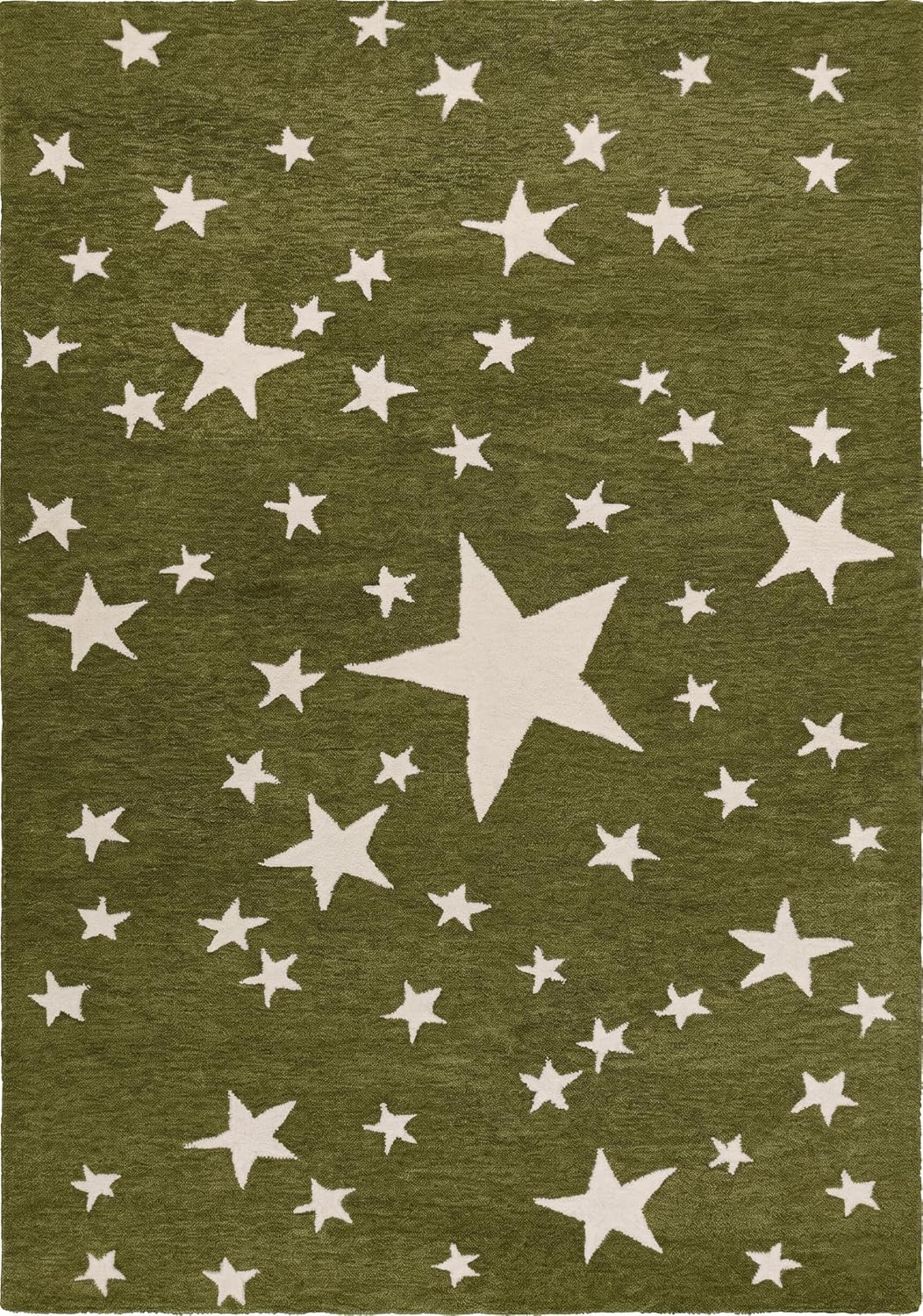 Hand-Tufted Star Wool Rug for Kids | Soft, Thick & Durable Starry Night Design