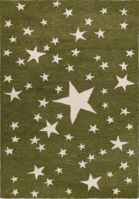 Hand-Tufted Star Wool Rug for Kids | Soft, Thick & Durable Starry Night Design
