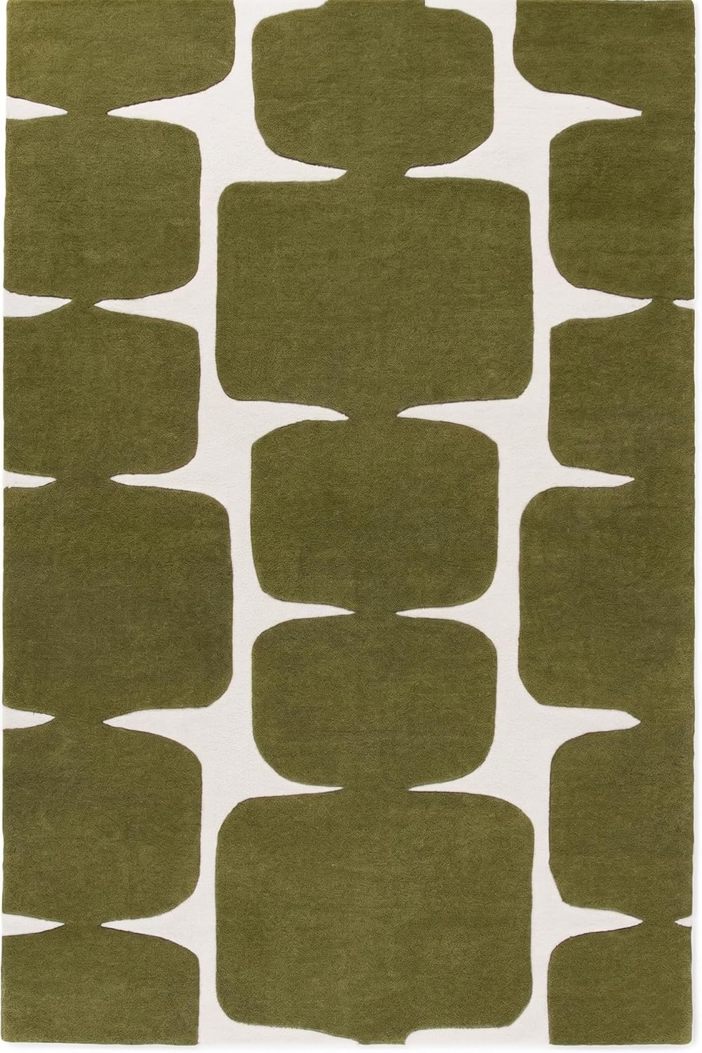 Modern Wool Rug – Hand-Tufted, Soft & Thick | Abstract Geometric Design
