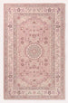 Traditional Hand-Tufted Wool Area Rug, Floral Medallion Design