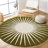 Modern Round Area Rug – Hand-Tufted with 100% New Zealand Wool