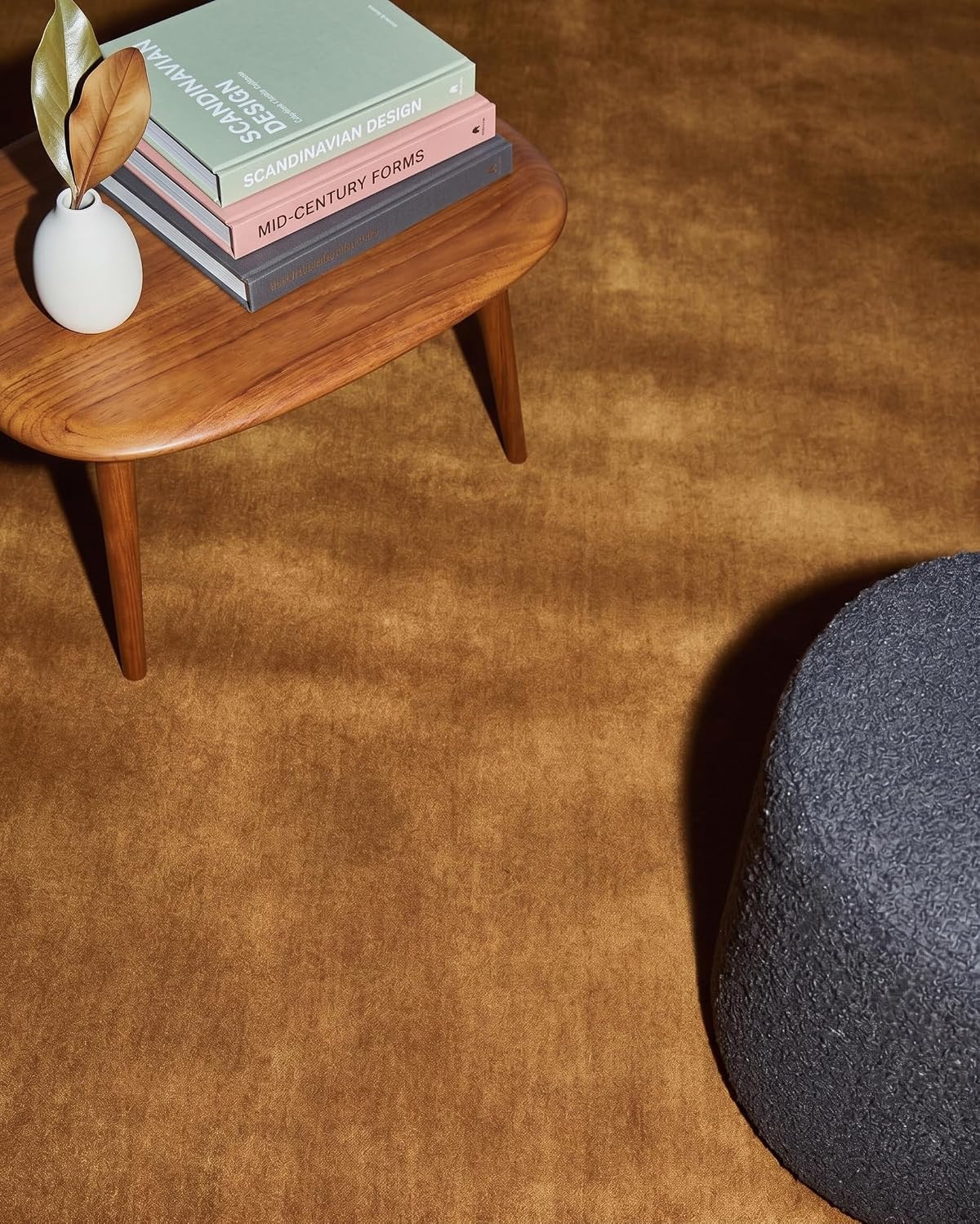 Solid Hand Tufted Wool Area Rug, Soft Plush Carpet