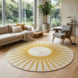 Round Jute Rug – Handwoven Natural Fiber Accent Rug