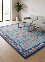 Hand-Tufted Adeline Wool Rug with Traditional Floral Tulip Design