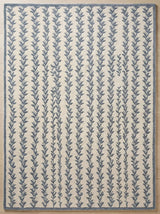 Hand-Tufted Wool Area Rug, Botanical Vine Pattern, Soft Thick Wool Carpet