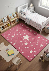 Hand-Tufted Star Wool Rug for Kids | Soft, Thick & Durable Starry Night Design
