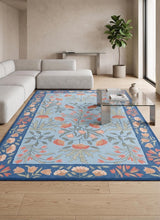 Hand-Tufted Adeline Wool Rug with Traditional Floral Tulip Design