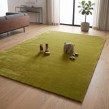 Solid Hand Tufted Wool Area Rug, Soft Plush Carpet