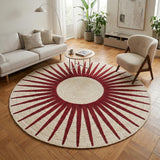Round Jute Rug – Handwoven Natural Fiber Accent Rug