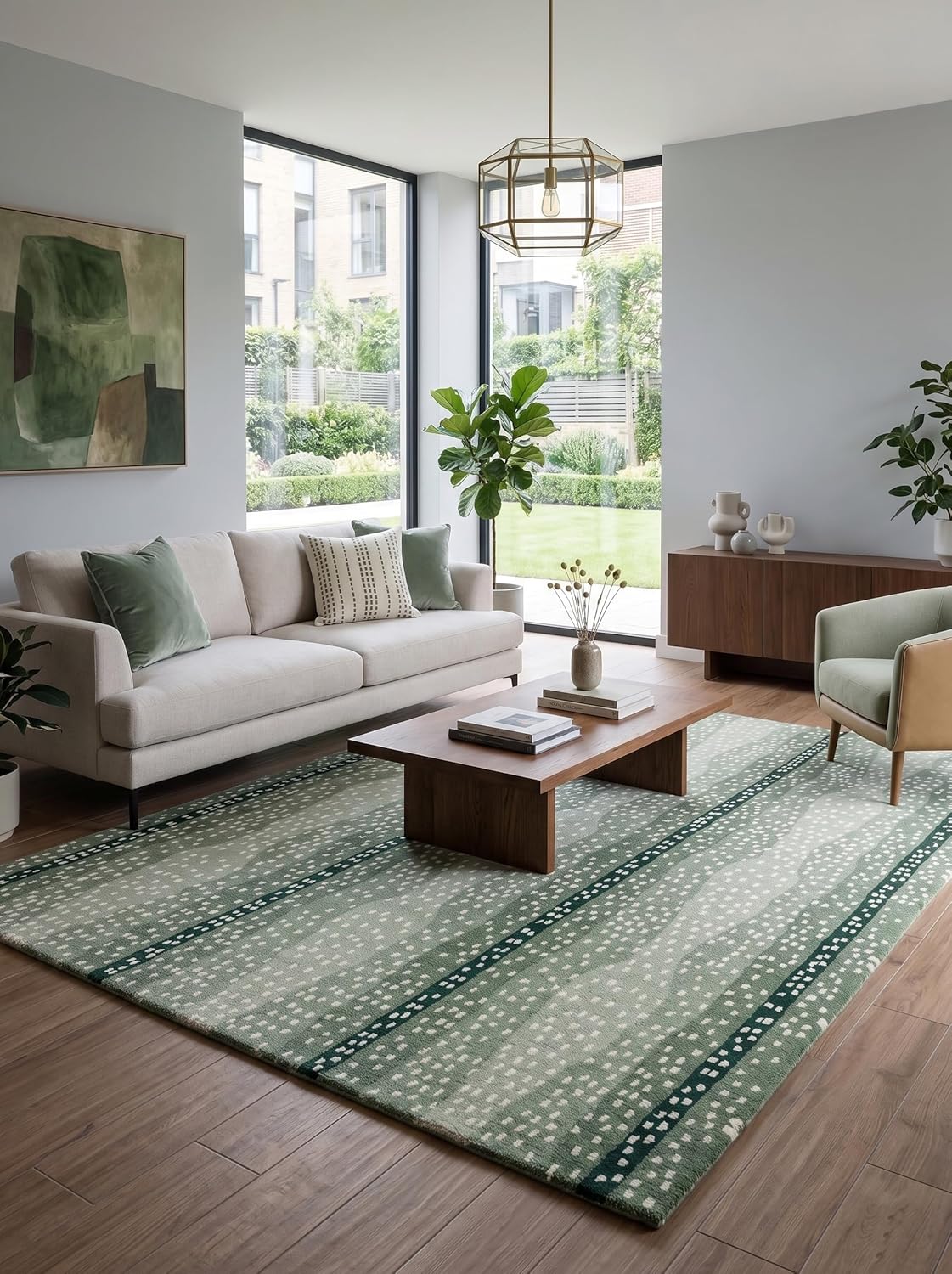Antelope Cheetah – Contemporary Handmade 100% Wool Area Rug