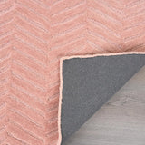 Modern Herringbone Chevron Collection Area Rug - Handmade Wool Carpet