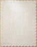 Handwoven Jute Rug with Scalloped Border, Natural Fiber Indoor Rug