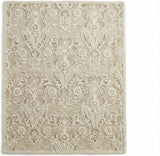 Hand-Tufted Floral Damask Wool Rug