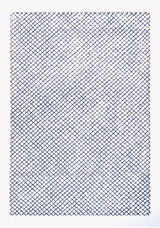 Modern Geometric Chic White and Blue, Diamond Pattern Wool Area Rug