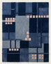 Hand-Tufted Wool Area Rug, Modern Patchwork Geometric Design