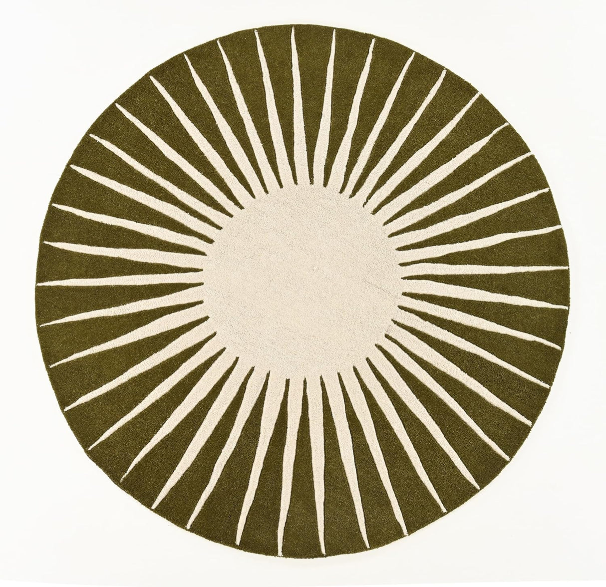 Modern Round Area Rug – Hand-Tufted with 100% New Zealand Wool