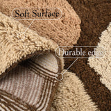 Abstract Geometric Wool Rug – Pebble Stone Pattern | Hand-Crafted Soft Washable Carpet