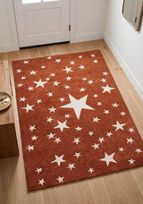 Hand-Tufted Star Wool Rug for Kids | Soft, Thick & Durable Starry Night Design