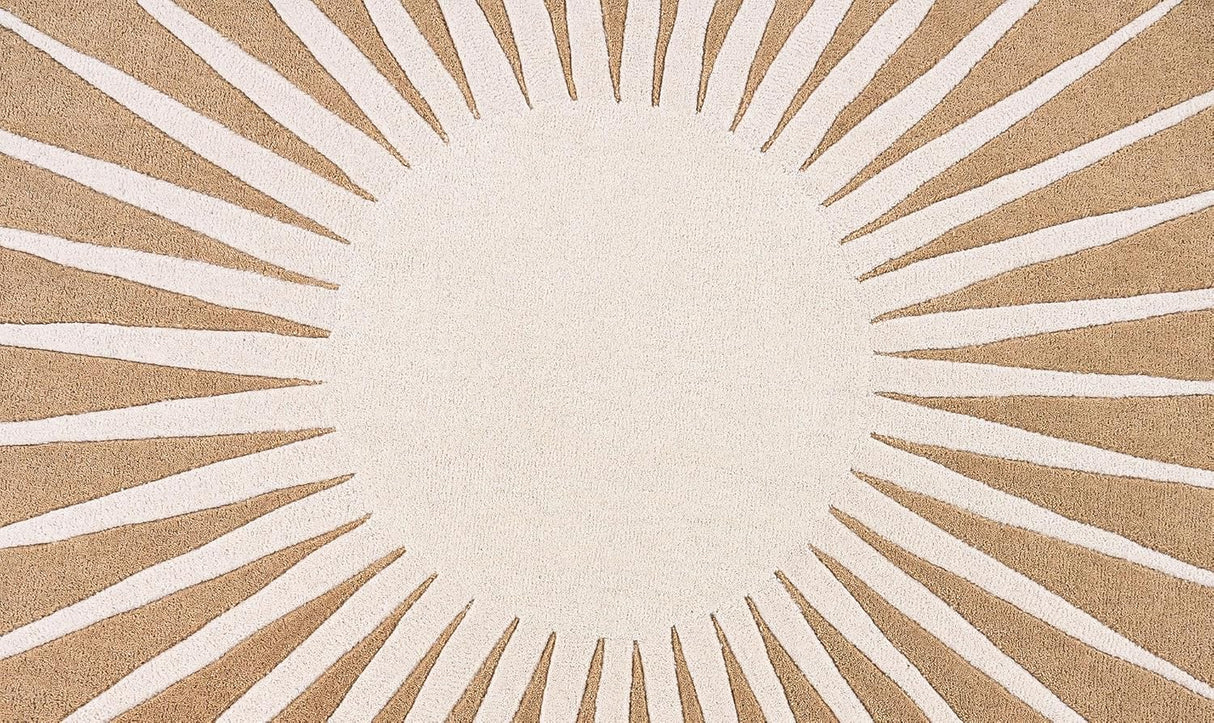 Modern Round Area Rug – Hand-Tufted with 100% New Zealand Wool