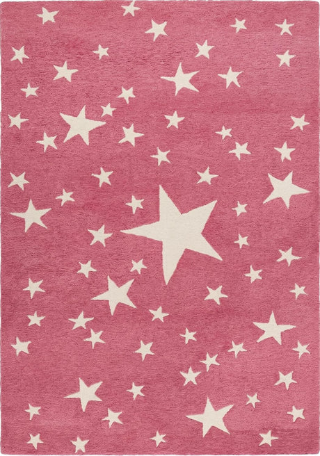 Hand-Tufted Star Wool Rug for Kids | Soft, Thick & Durable Starry Night Design