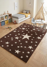 Hand-Tufted Star Wool Rug for Kids | Soft, Thick & Durable Starry Night Design