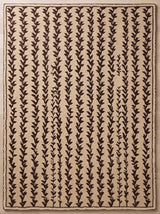 Hand-Tufted Wool Area Rug, Botanical Vine Pattern, Soft Thick Wool Carpet
