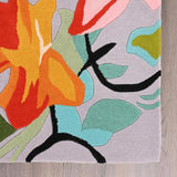 Hand-Tufted Wool Floral Area Rug – Colorful Botanical Garden Design