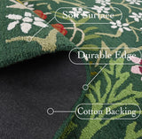 Handmade Floral Area Rug | Vibrant Flower Design