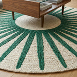 Round Jute Rug – Handwoven Natural Fiber Accent Rug