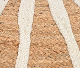 Round Jute Rug – Handwoven Natural Fiber Accent Rug