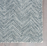 Modern Herringbone Chevron Collection Handmade Wool Rug