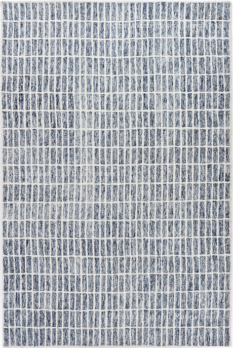 Hand-Tufted 100% Wool Rug – Unique Modern Geometric Grid Pattern