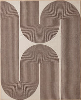 Gold, Ink & Olive Modern Hand-Tufted Wool Area Rug