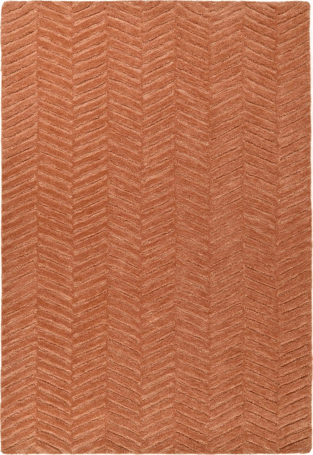 Modern Herringbone Chevron Collection Area Rug - Handmade Wool Carpet