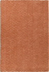 Modern Herringbone Chevron Collection Area Rug - Handmade Wool Carpet
