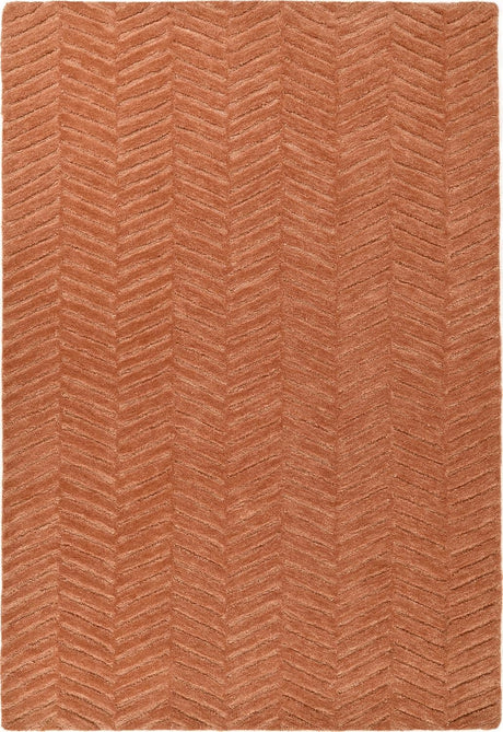 Modern Herringbone Chevron Collection Area Rug - Handmade Wool Carpet