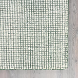 Handmade Wool Area Rug with Modern Grid Pattern | Thick, Soft, and Durable Carpet