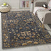 Hand-Tufted Adeline Wool Rug in Beige/Blue with Traditional Floral Tulip Design
