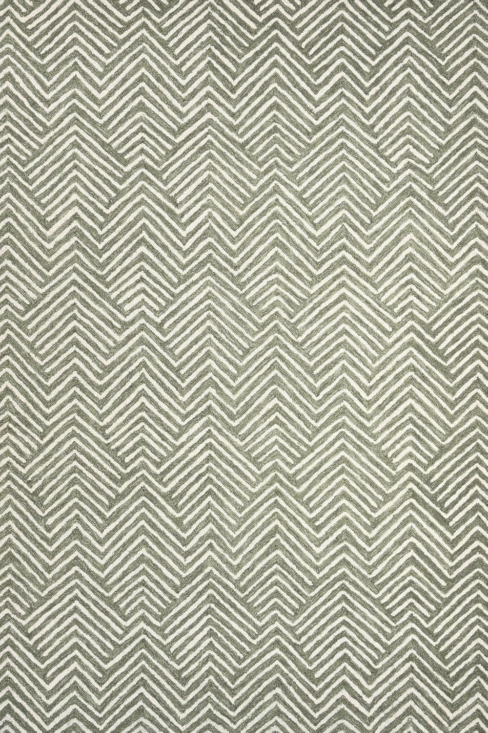 Modern Herringbone Chevron Collection Area Rug - Handmade Wool Carpet