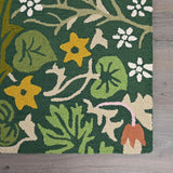 Handmade Floral Area Rug | Vibrant Flower Design