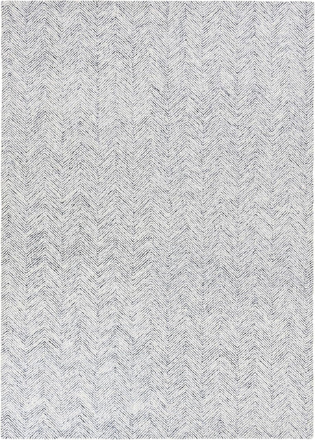 Modern Herringbone Chevron Collection Handmade Wool Rug