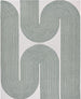 Gold, Ink & Olive Modern Hand-Tufted Wool Area Rug