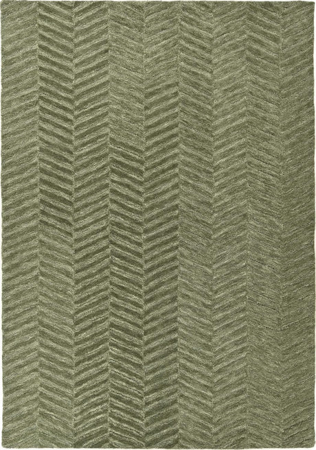 Modern Herringbone Chevron Collection Area Rug - Handmade Wool Carpet