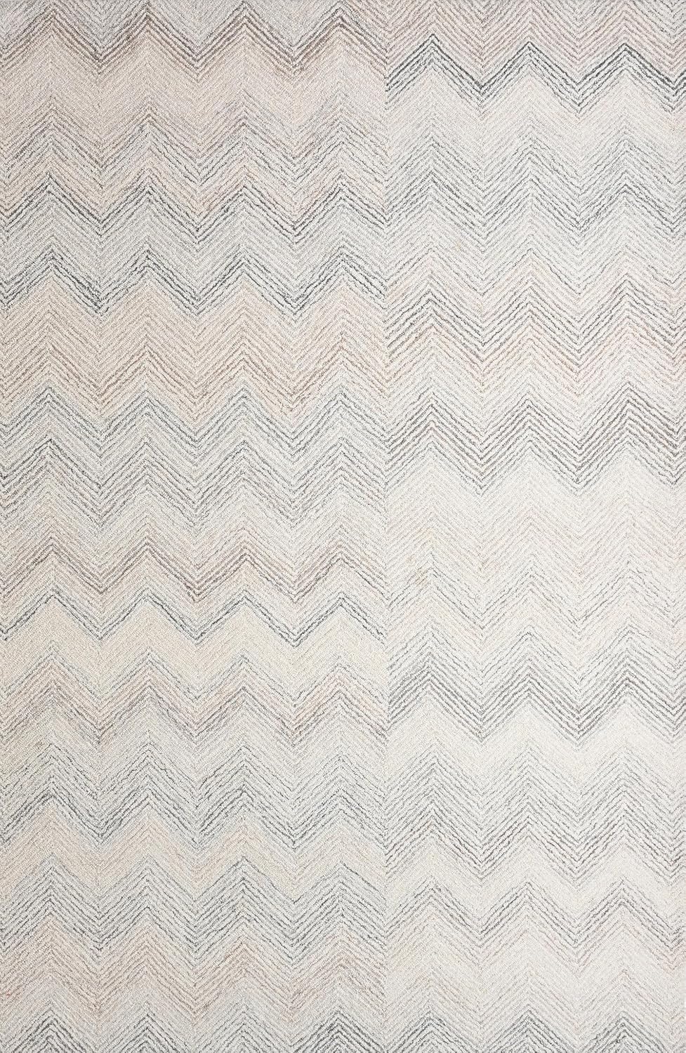 Modern Herringbone Chevron Collection Handmade Wool Rug