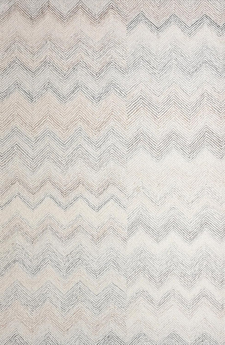 Modern Herringbone Chevron Collection Handmade Wool Rug